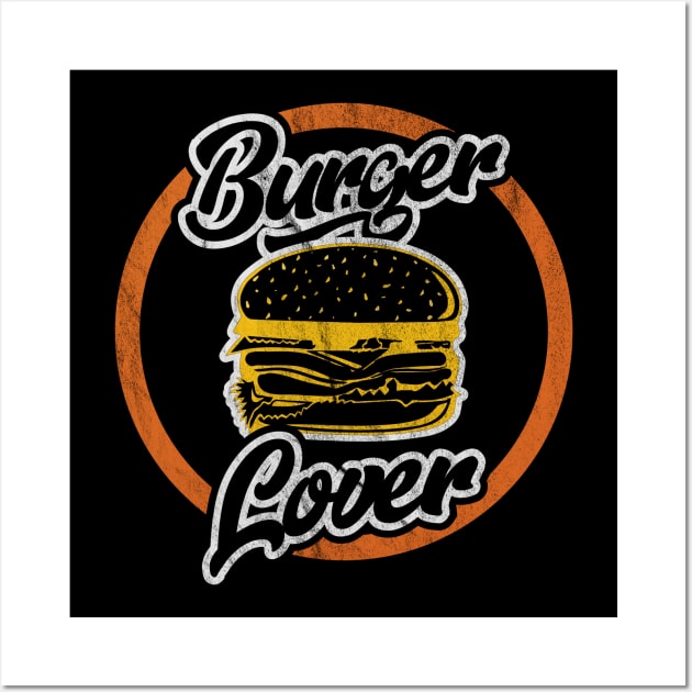 Burger Lover Retro Wall Art by NineBlack